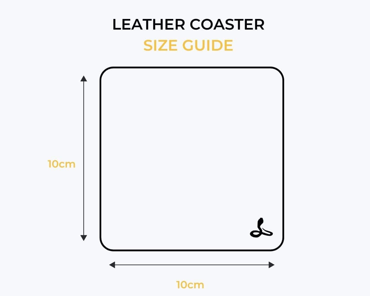 Metro Leather Coaster - Snakehive UK