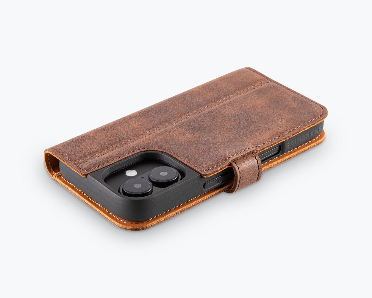 Apple iPhone 17 - Vintage Leather Wallet Phone Case