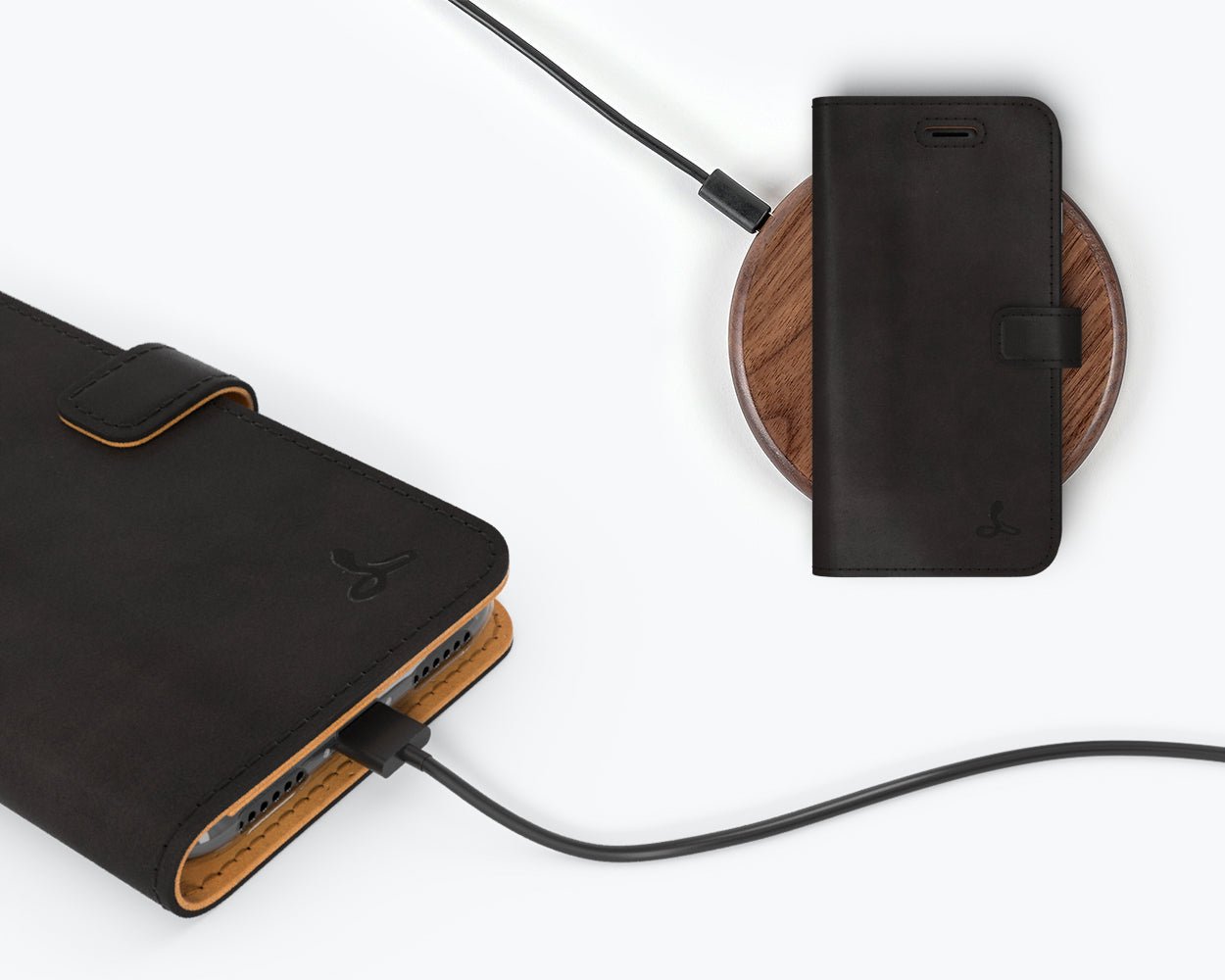 Apple iPhone 8 - Vintage Leather Wallet (Almost Perfect)