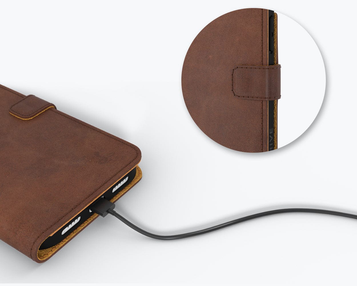 Vintage Leather Wallet Apple Iphone 14 Pro - Snakehive UK