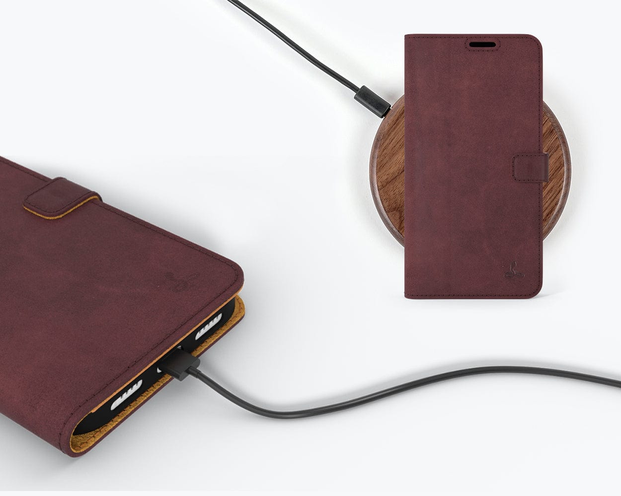 Vintage Leather Wallet Apple Iphone 14 Pro - Snakehive UK