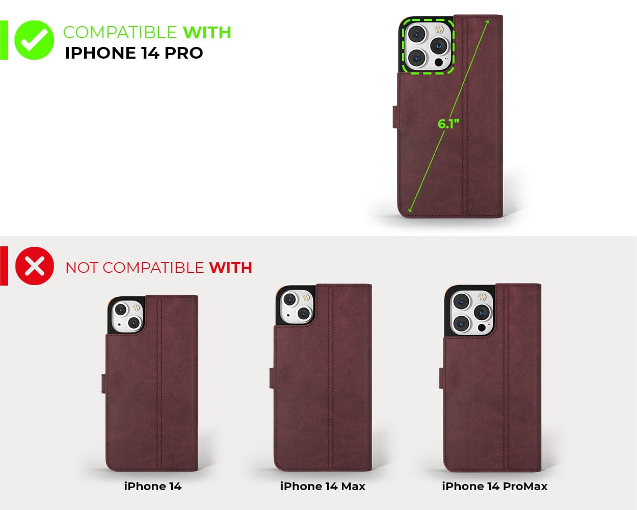 Vintage Leather Wallet Apple Iphone 14 Pro - Snakehive UK