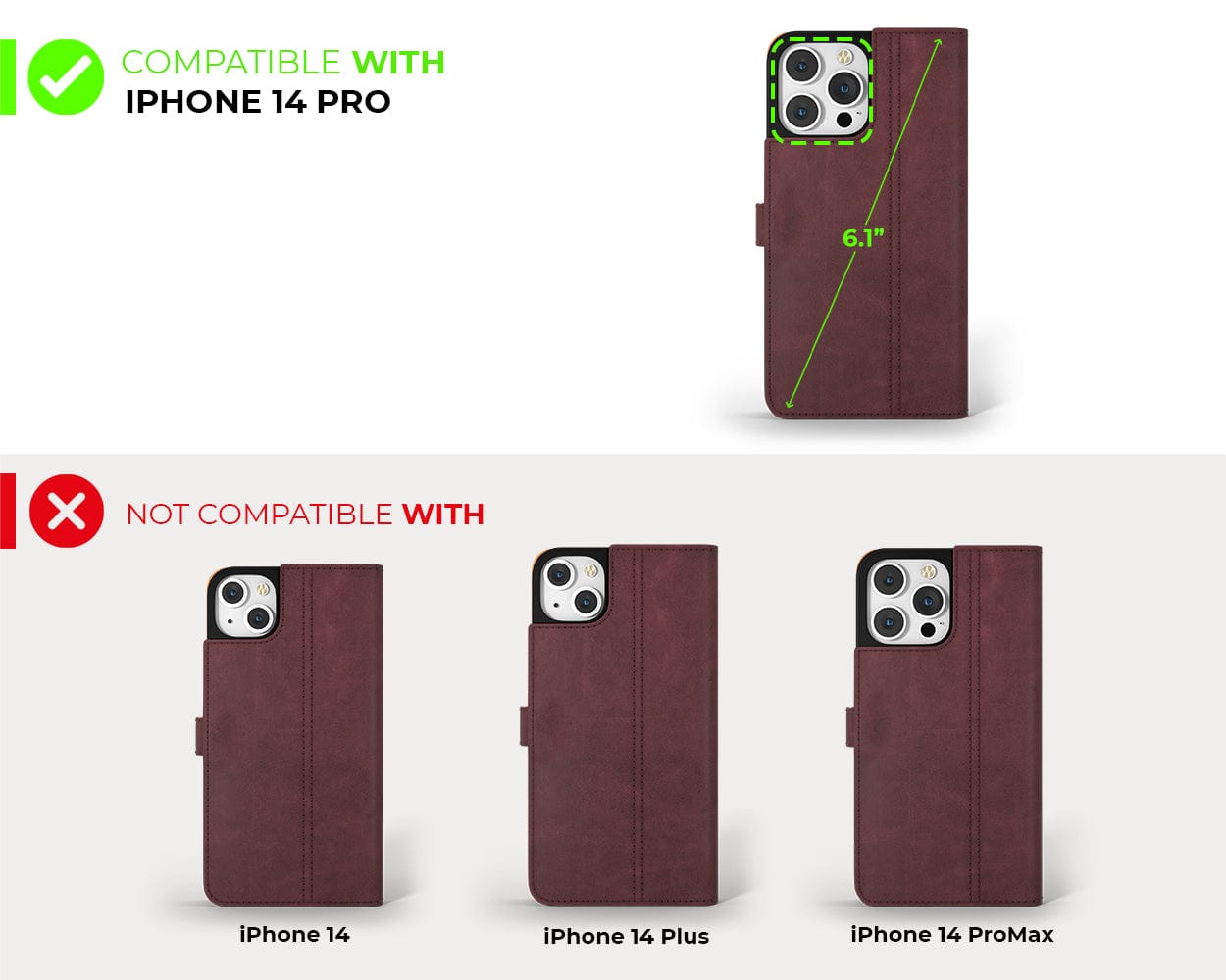 Vintage Leather Wallet Apple Iphone 14 Pro - Snakehive UK