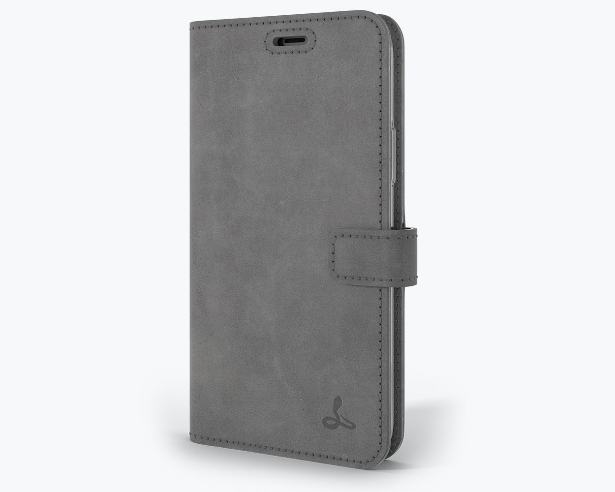 Apple iPhone 11 Pro Max - Vintage Leather Wallet (Almost Perfect) Grey Apple iPhone 11 Pro Max - Snakehive UK