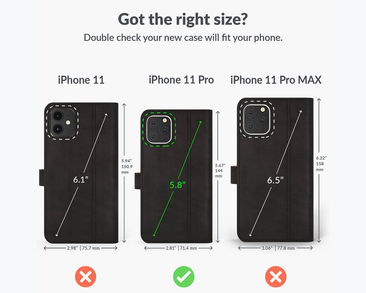 Apple iPhone 11 Pro - Vintage Leather Wallet (Almost Perfect) Grey Apple iPhone 11 Pro - Snakehive UK