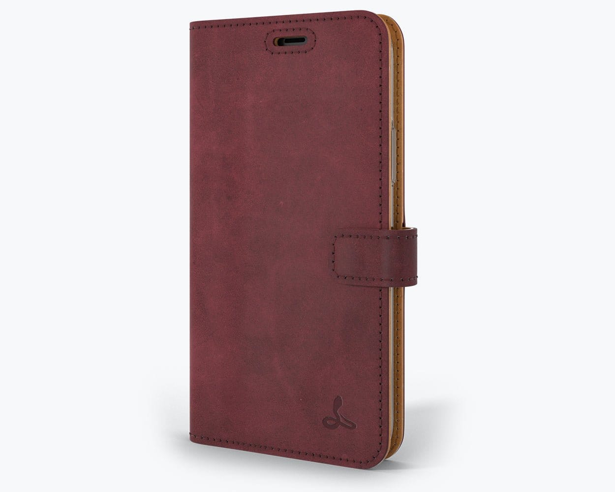 Apple iPhone 11 Pro - Vintage Leather Wallet Plum Apple iPhone 11 Pro - Snakehive UK