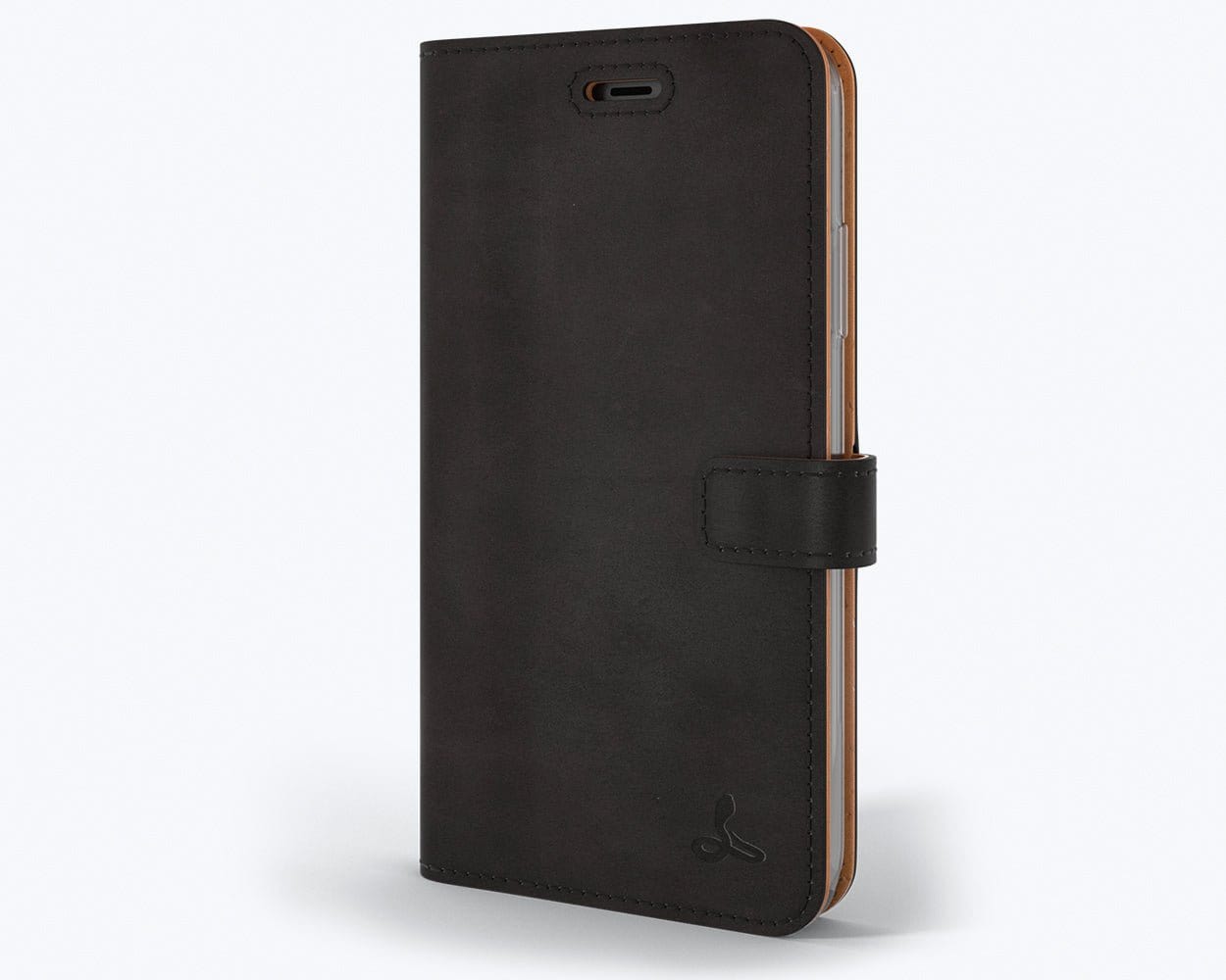 Apple iPhone 11 - Vintage Leather Wallet Black Apple iPhone 11 - Snakehive UK