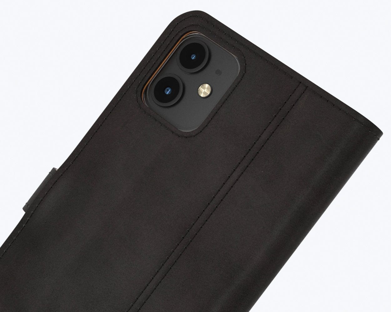 Apple iPhone 11 - Vintage Leather Wallet Grey Apple iPhone 11 - Snakehive UK