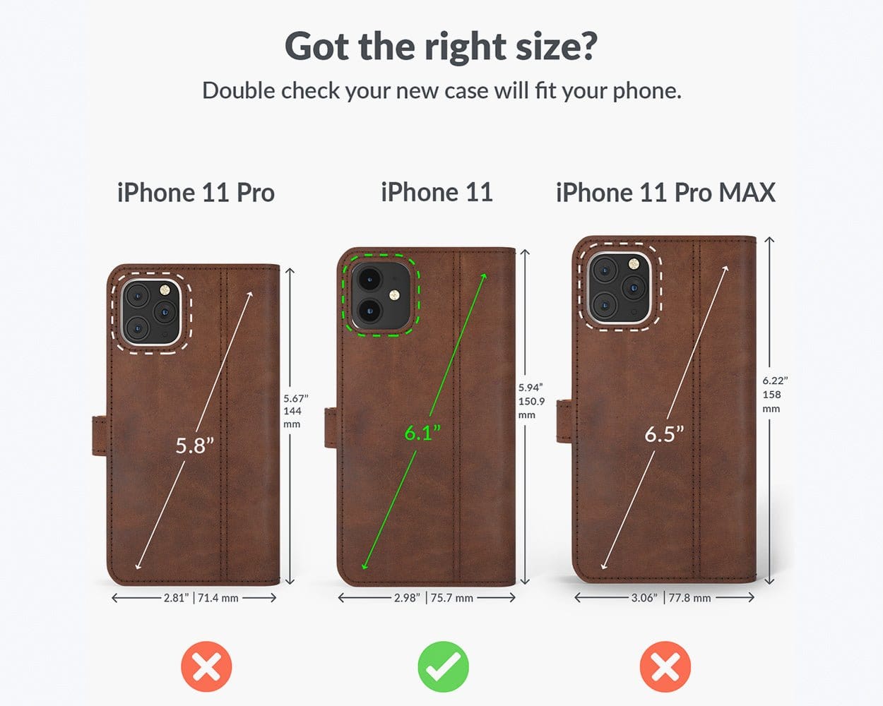 Apple iPhone 11 - Vintage Leather Wallet Grey Apple iPhone 11 - Snakehive UK