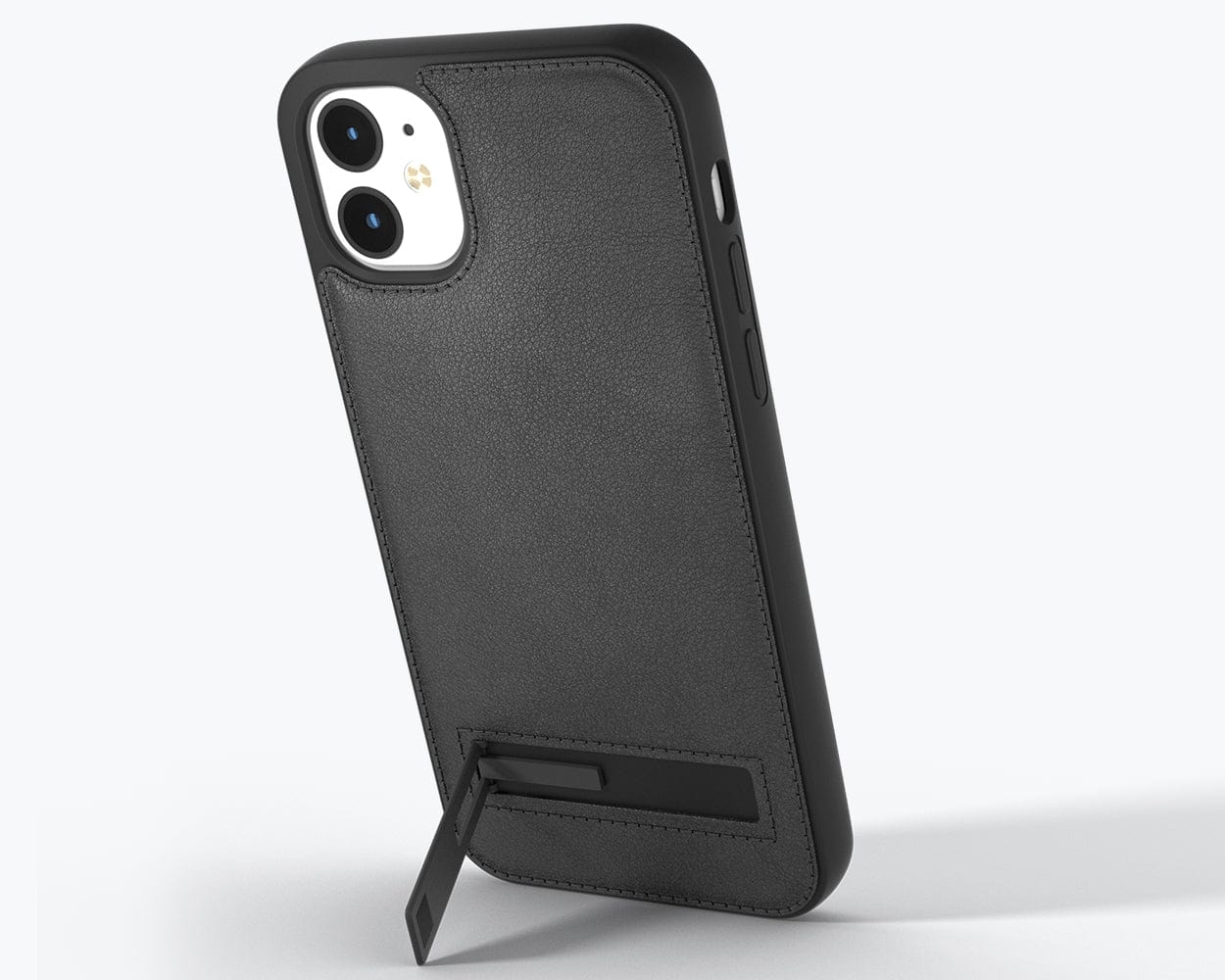 Apple iPhone 12 - Metro Leather Case Jet Black Apple iPhone 12 - Snakehive UK