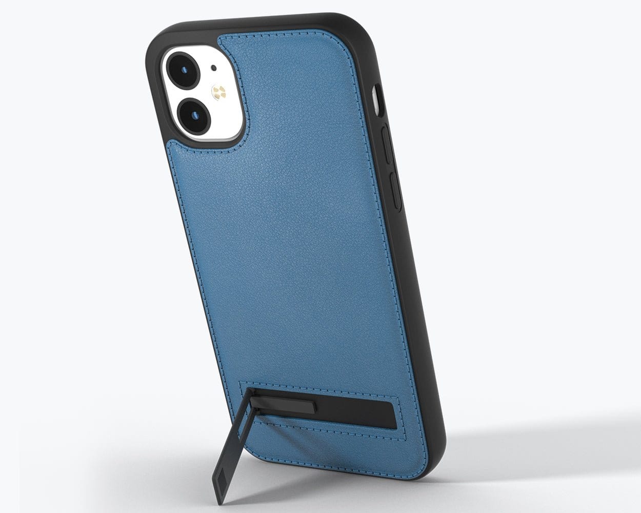 Apple iPhone 12 - Metro Leather Case Ocean Blue Apple iPhone 12 - Snakehive UK