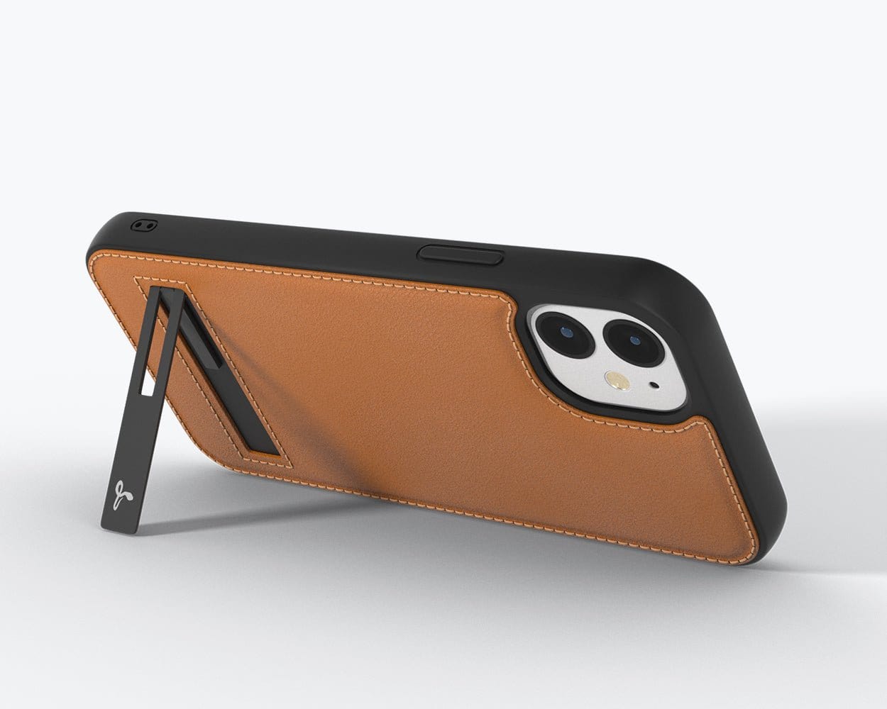 Apple iPhone 12 - Metro Leather Case Pebble Grey Apple iPhone 12 - Snakehive UK