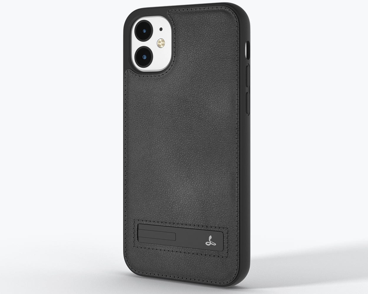 Apple iPhone 12 - Metro Leather Case Pebble Grey Apple iPhone 12 - Snakehive UK