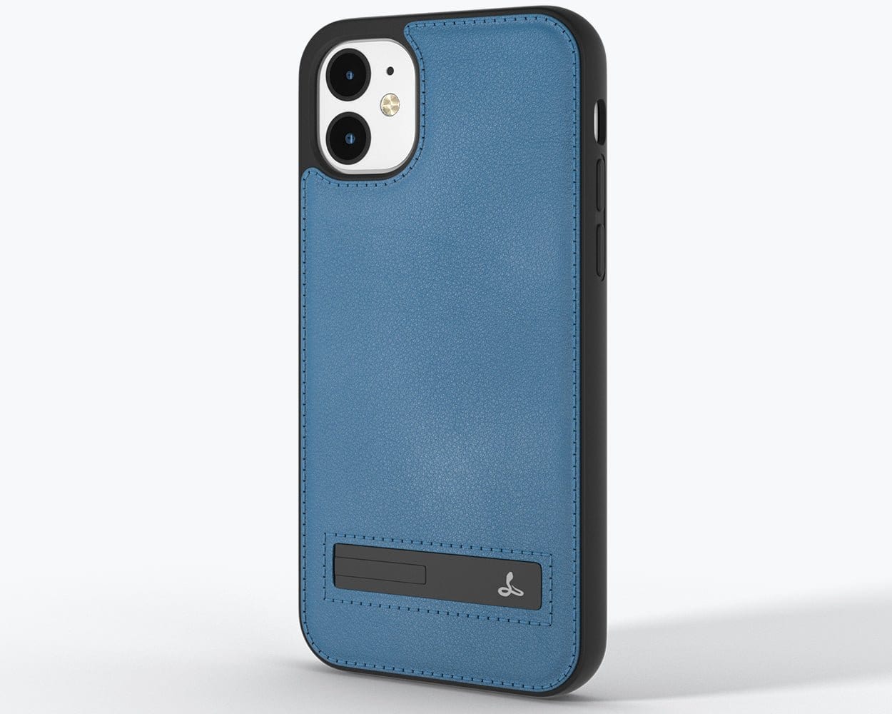 Apple iPhone 12 - Metro Leather Case Pebble Grey Apple iPhone 12 - Snakehive UK