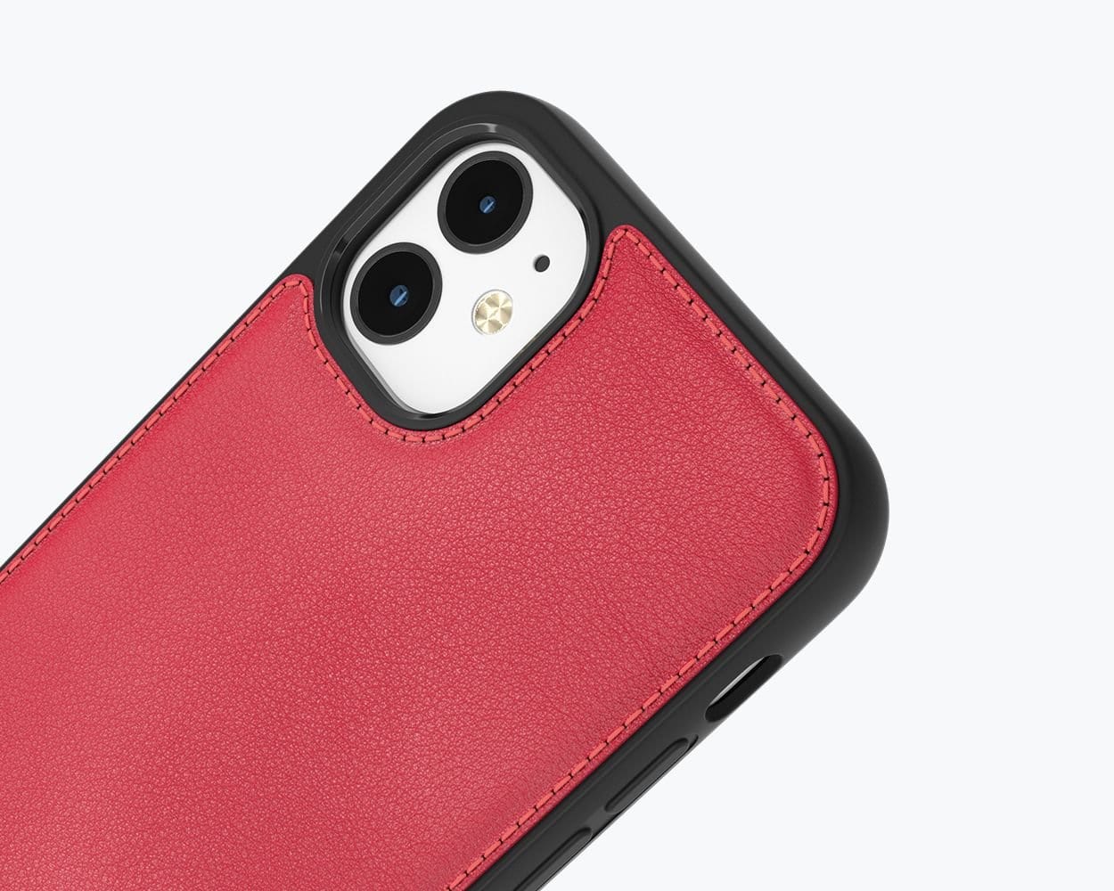 Apple iPhone 12 - Metro Leather Case Pebble Grey Apple iPhone 12 - Snakehive UK