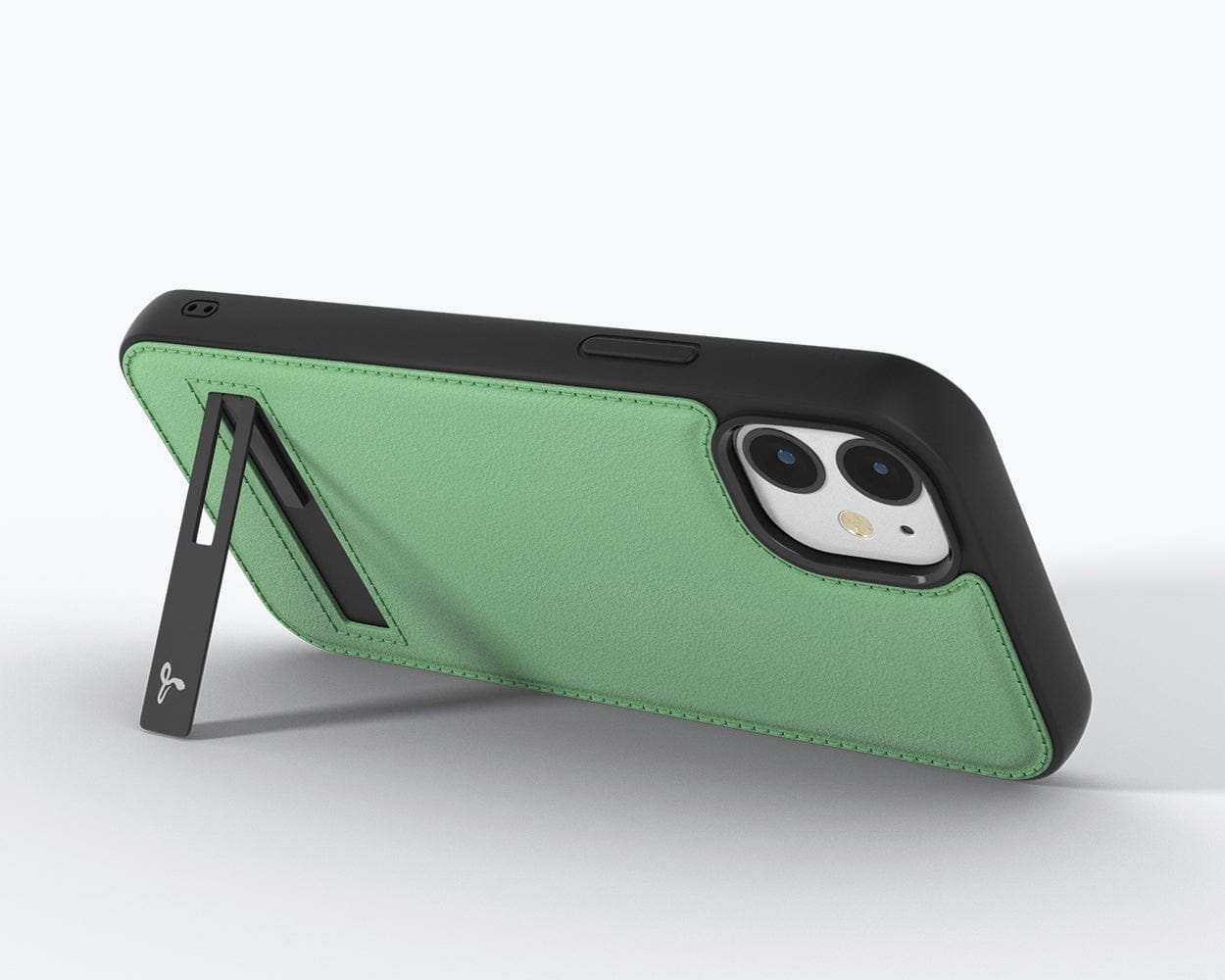 Apple iPhone 12 - Metro Leather Case Pebble Grey Apple iPhone 12 - Snakehive UK