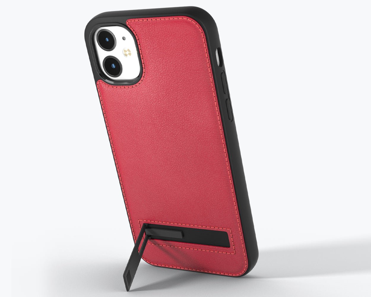 Apple iPhone 12 - Metro Leather Case Poppy Red Apple iPhone 12 - Snakehive UK