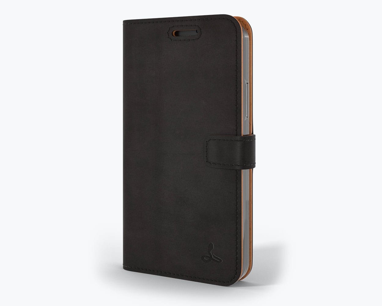 Apple iPhone 12 Mini - Vintage Leather Wallet (Almost Perfect) Black Apple iPhone 12 Mini - Snakehive UK