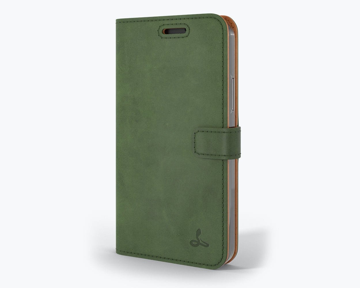 Apple iPhone 12 Mini - Vintage Leather Wallet (Almost Perfect) Bottle Green Apple iPhone 12 Mini - Snakehive UK