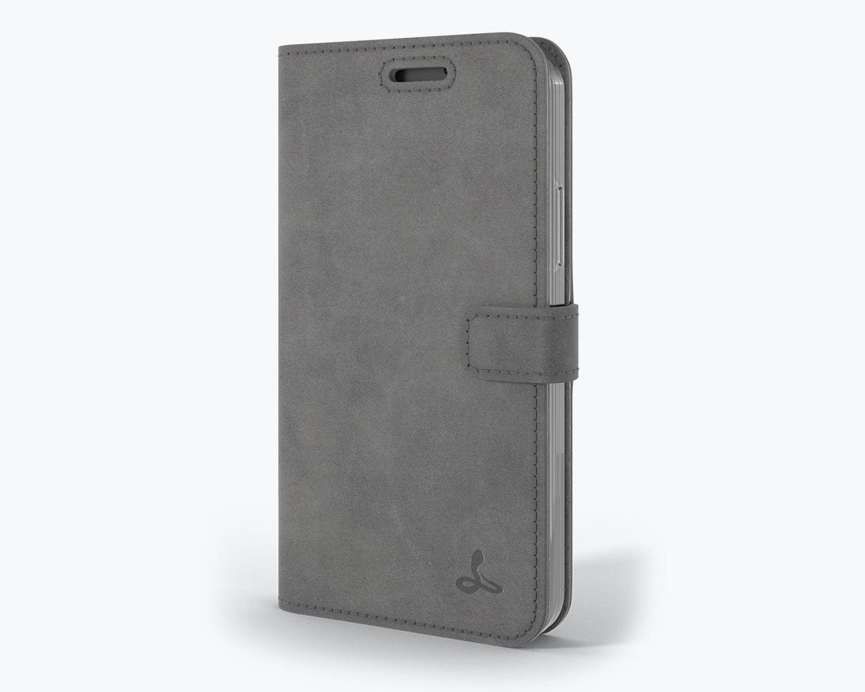 Apple iPhone 12 Mini - Vintage Leather Wallet (Almost Perfect) Grey Apple iPhone 12 Mini - Snakehive UK
