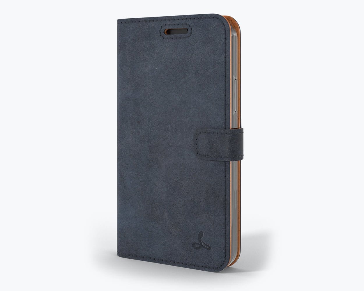 Apple iPhone 12 Mini - Vintage Leather Wallet (Almost Perfect) Navy Apple iPhone 12 Mini - Snakehive UK