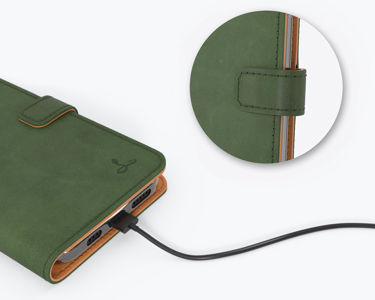 Apple iPhone 12 Mini - Vintage Leather Wallet (Almost Perfect) Plum Apple iPhone 12 Mini - Snakehive UK