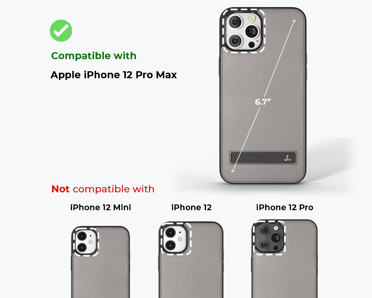 Apple iPhone 12 Pro Max - Metro Leather Case Jet Black Apple iPhone 12 Pro Max - Snakehive UK