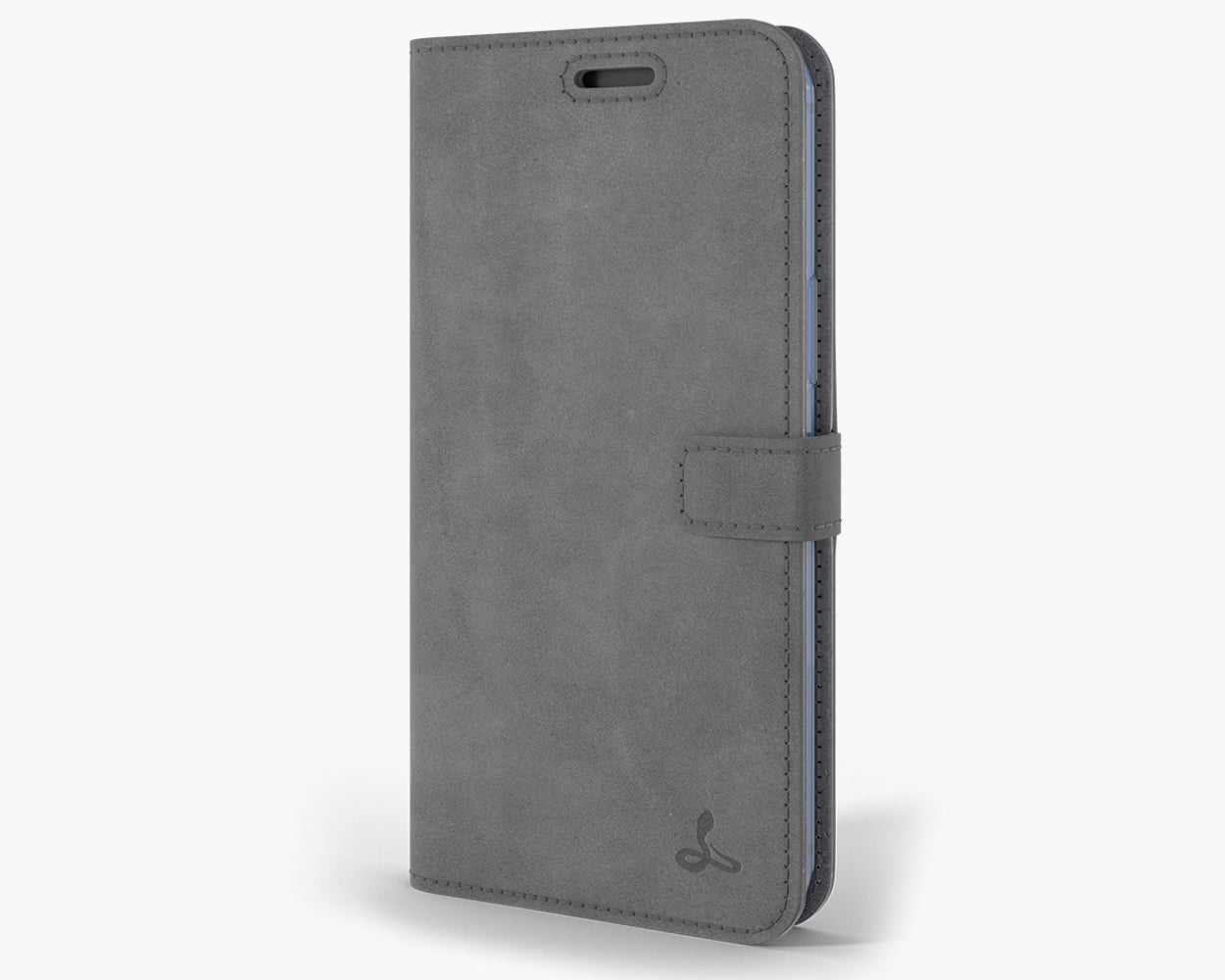 Apple iPhone 12 Pro Max - Vintage Leather Wallet (Almost Perfect) Grey Apple iPhone 12 Pro Max - Snakehive UK
