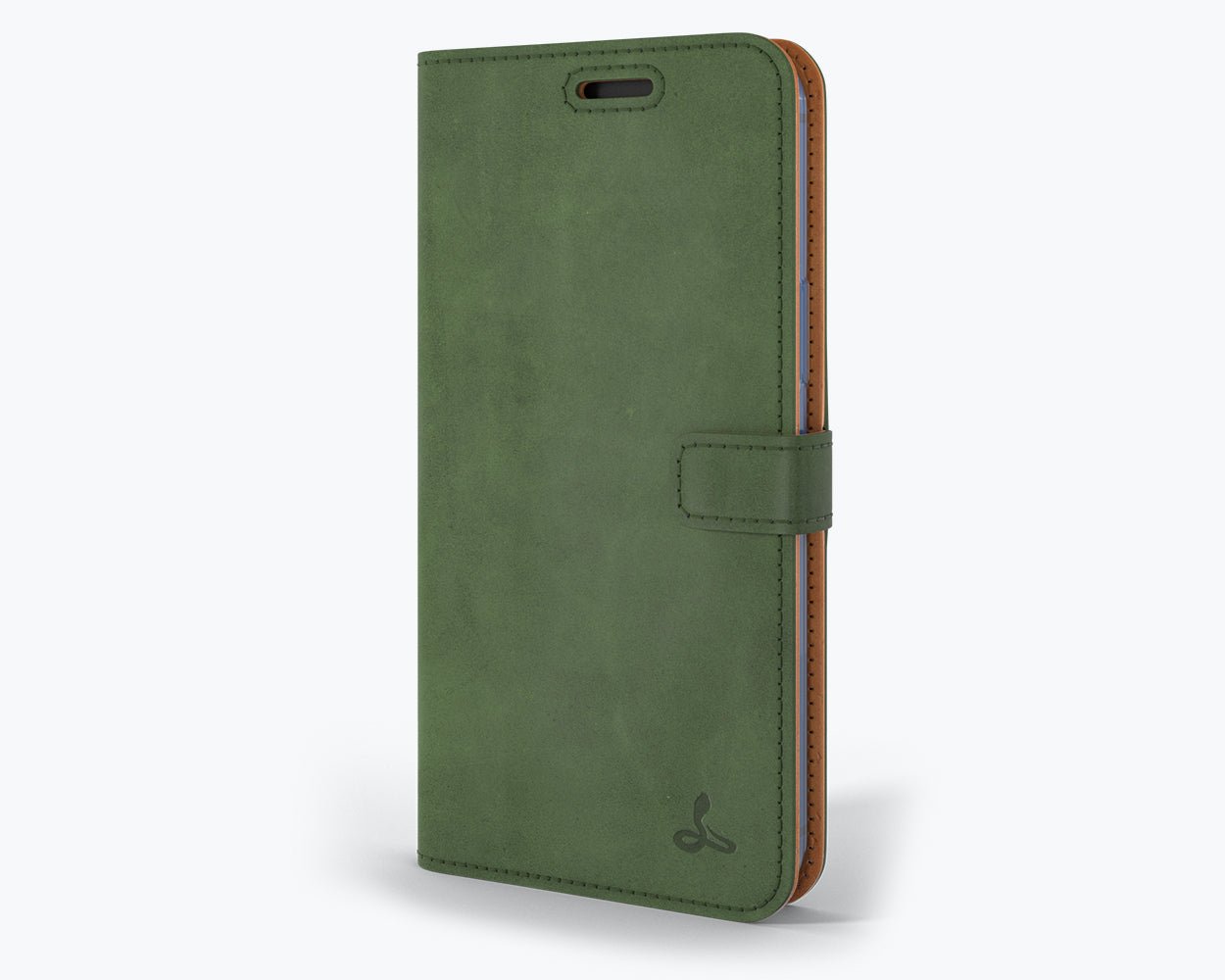 Apple iPhone 12 Pro - Vintage Leather Wallet (Almost Perfect) Bottle Green Apple iPhone 12 Pro - Snakehive UK