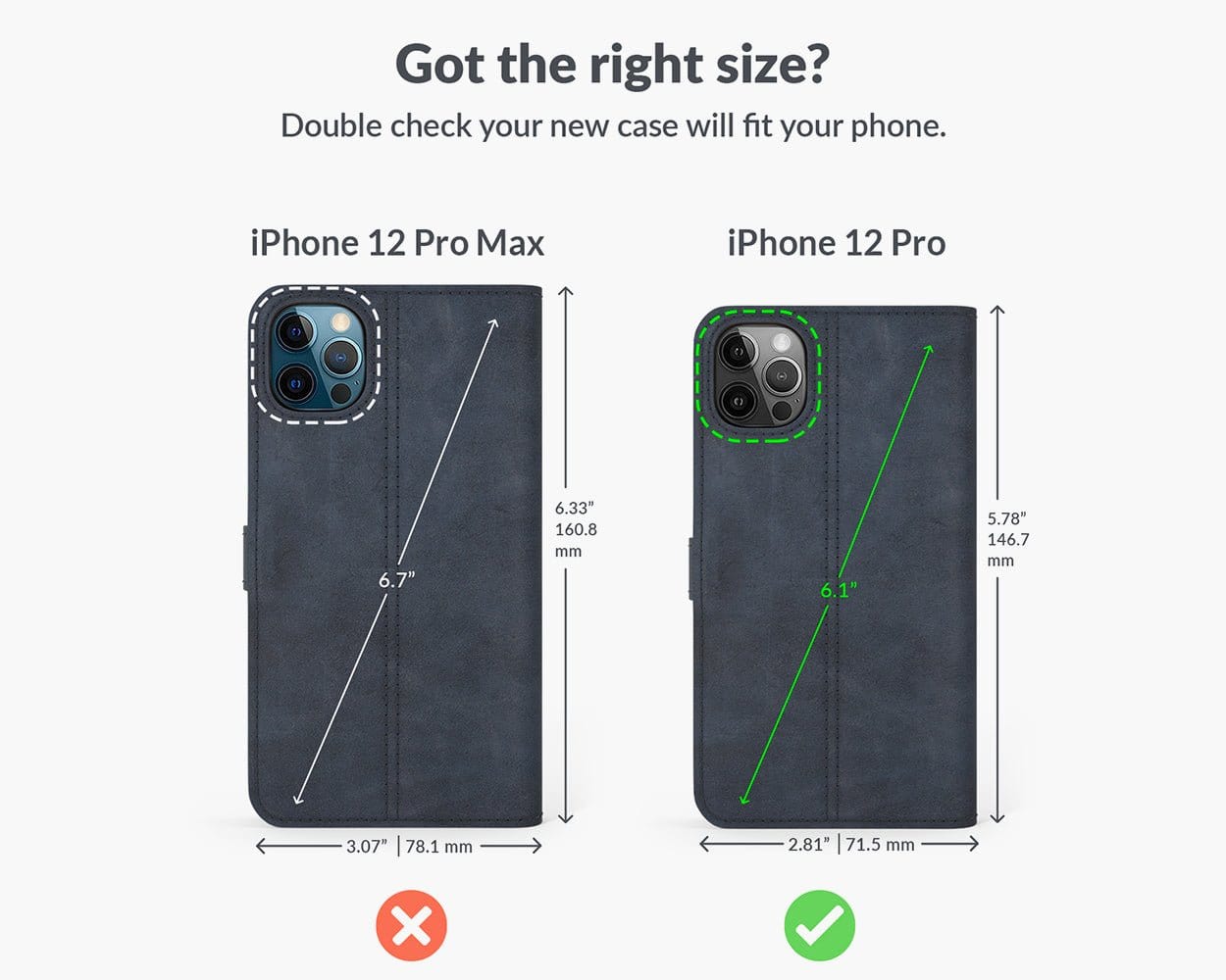 Apple iPhone 12 Pro - Vintage Leather Wallet (Almost Perfect) Grey Apple iPhone 12 Pro - Snakehive UK