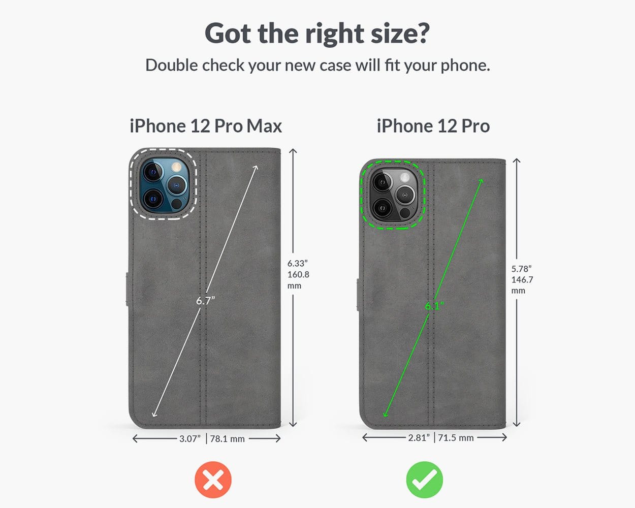 Apple iPhone 12 Pro - Vintage Leather Wallet (Almost Perfect) Grey Apple iPhone 12 Pro - Snakehive UK