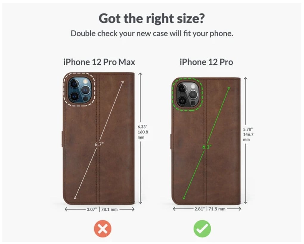 Apple iPhone 12 Pro - Vintage Leather Wallet (Almost Perfect) Grey Apple iPhone 12 Pro - Snakehive UK