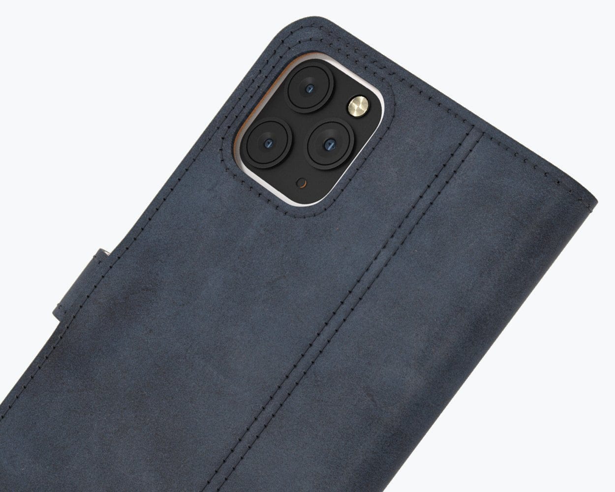 Apple iPhone 12 Pro - Vintage Leather Wallet (Almost Perfect) Grey Apple iPhone 12 Pro - Snakehive UK