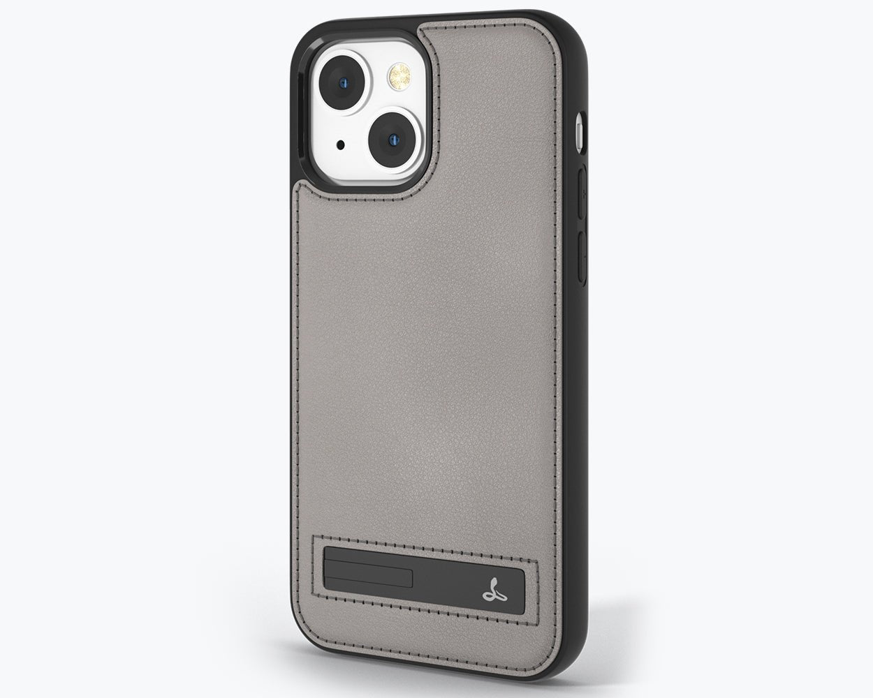 Apple iPhone 13 - Metro Leather Case Pebble Grey Apple iPhone 13 - Snakehive UK