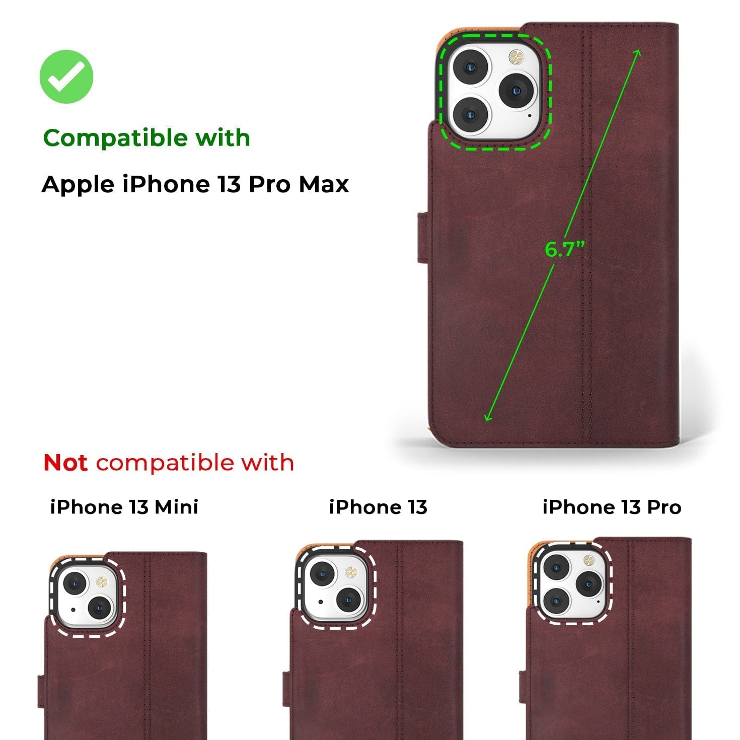 Apple iPhone 13 Pro Max - Vintage Leather Wallet (Almost Perfect) Teal Apple iPhone 13 Pro Max - Snakehive UK