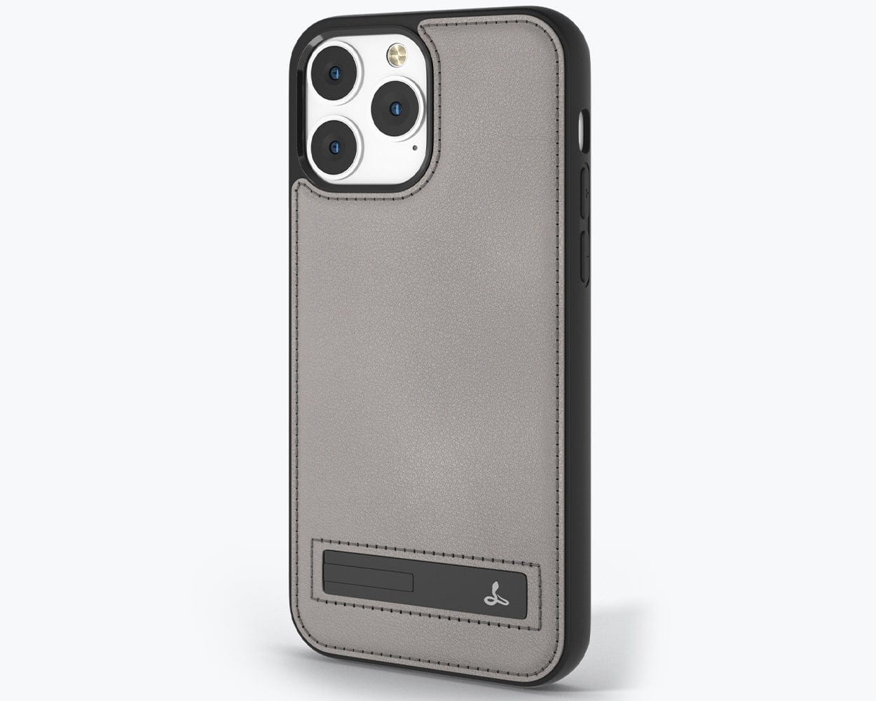 Apple iPhone 13 Pro - Metro Leather Case Pebble Grey Apple iPhone 13 Pro - Snakehive UK