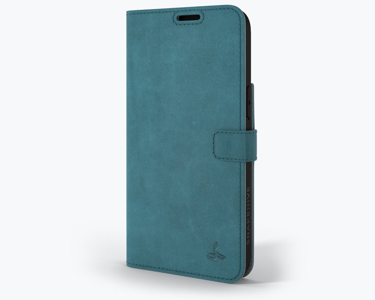 Apple iPhone 14 Pro Max - Vintage Leather Wallet Teal Apple iPhone 14 Pro Max - Snakehive UK