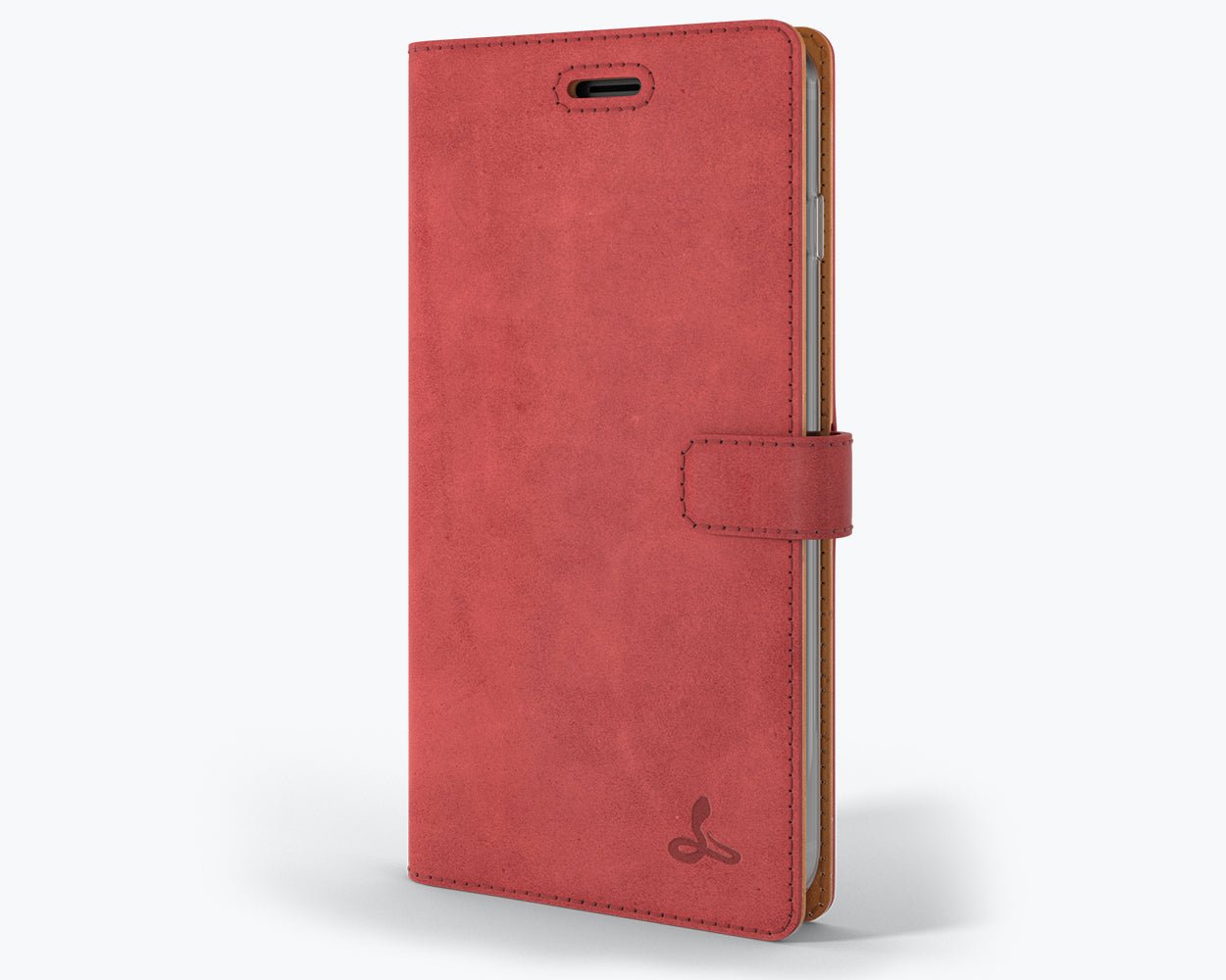 Apple iPhone 7 Plus - Vintage Leather Wallet (Almost Perfect) Red Apple iPhone 7 Plus - Snakehive UK