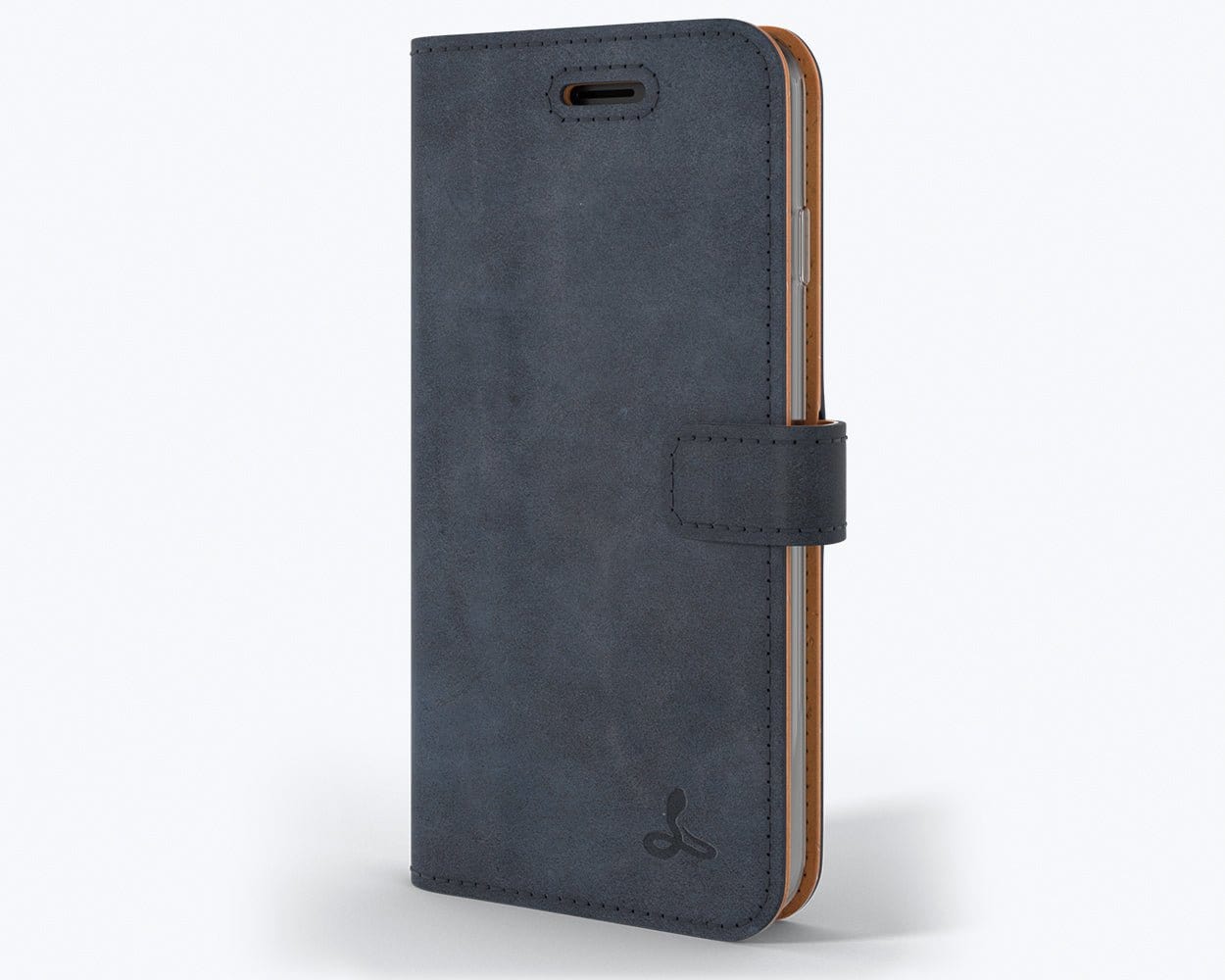Apple iPhone 7 - Vintage Leather Wallet (Almost Perfect) Chestnut Brown Apple iPhone 7 - Snakehive UK