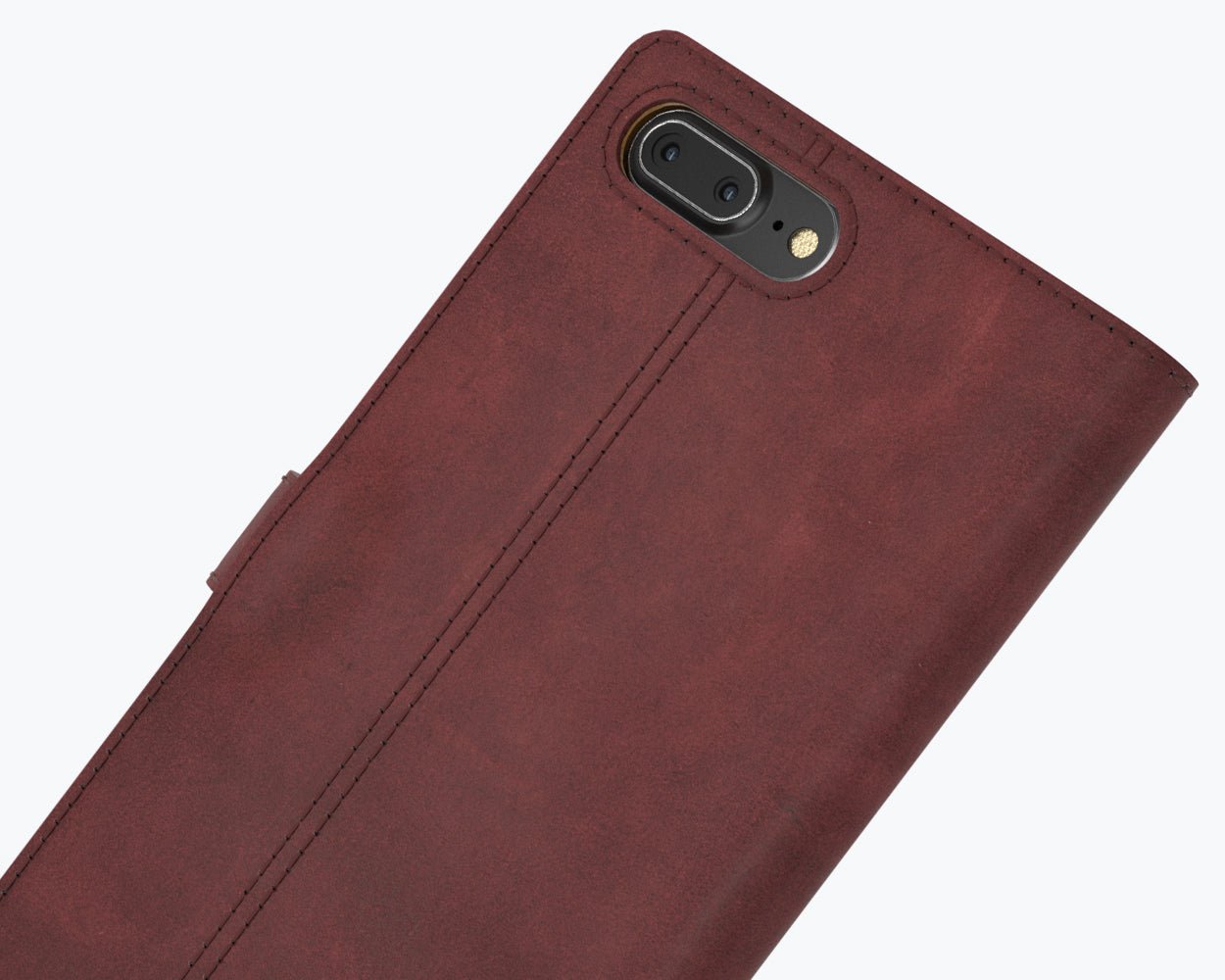 Apple iPhone 8 Plus - Vintage Leather Wallet (Almost Perfect) Red Apple iPhone 8 Plus - Snakehive UK