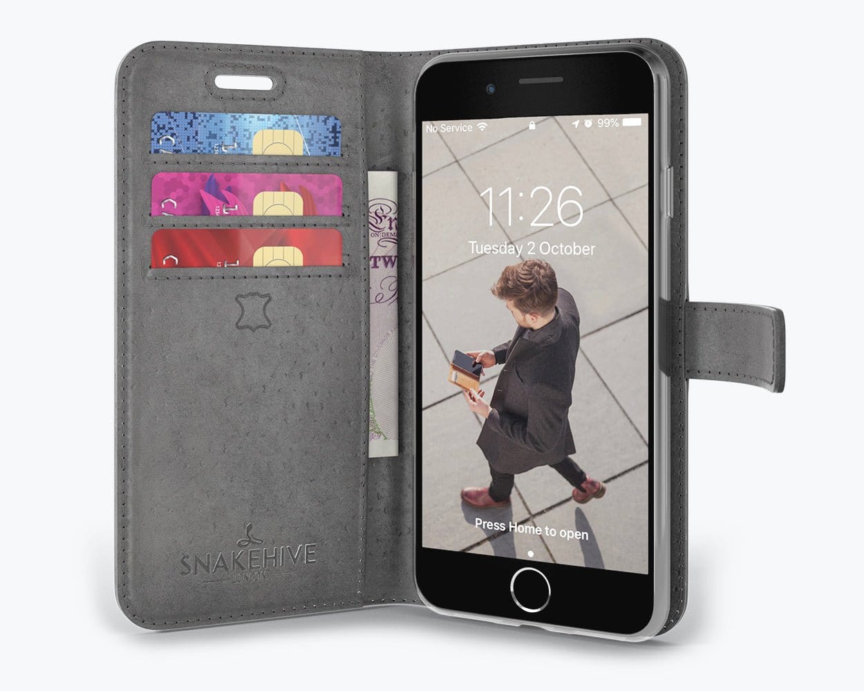 Apple iPhone SE (2020) / SE (2022) - Vintage Leather Wallet (Almost Perfect) Teal Apple iPhone SE2020 / SE2022 - Snakehive UK