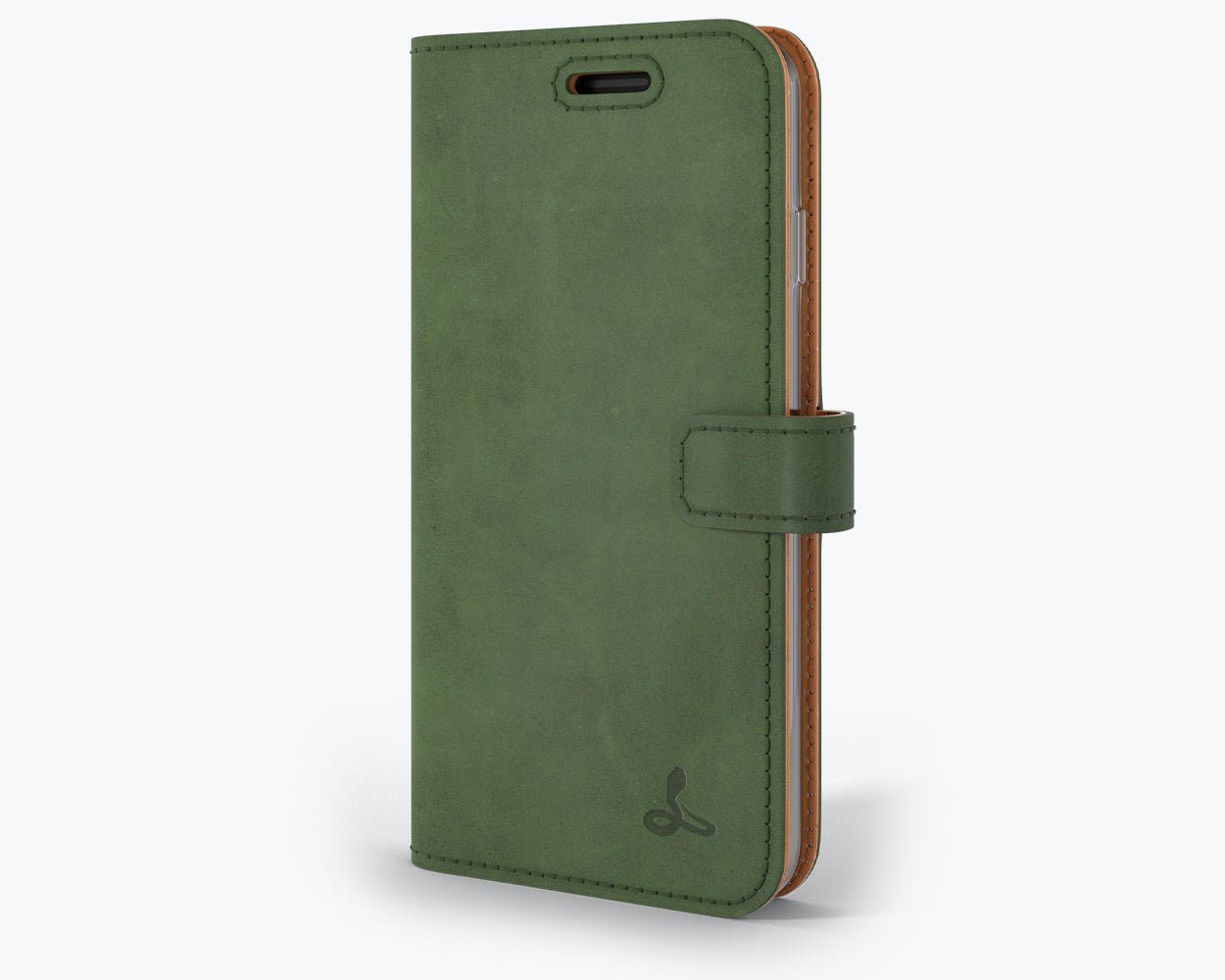 Apple iPhone SE (2020) / SE (2022) - Vintage Leather Wallet Bottle Green Apple iPhone SE 2020 / 2022 - Snakehive UK