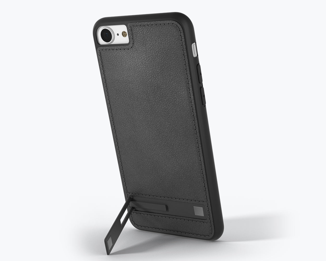 Apple iPhone SE 2022 / 2020 / 8 / 7 - Metro Leather Case Jet Black - Snakehive UK