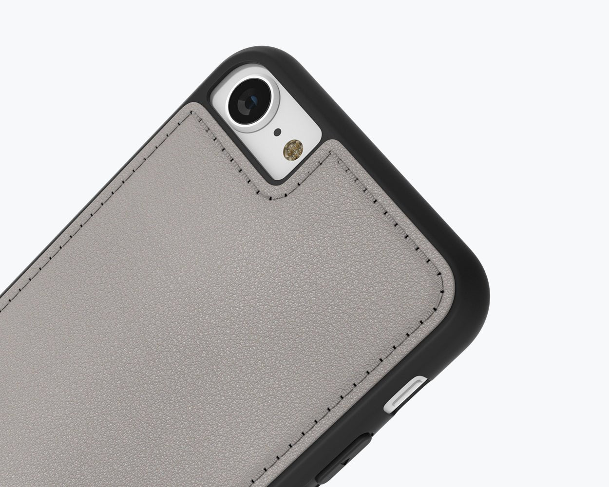 Apple iPhone SE 2022 / 2020 / 8 / 7 - Metro Leather Case Pebble Grey - Snakehive UK