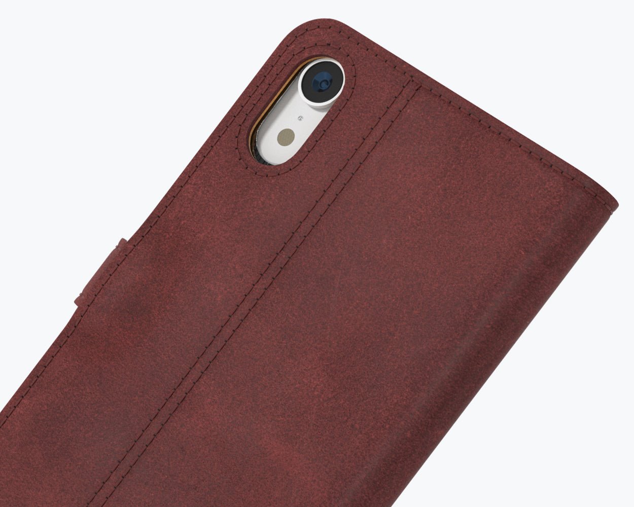 Apple iPhone XR - Vintage Leather Wallet (Almost Perfect) Plum Apple iPhone XR - Snakehive UK