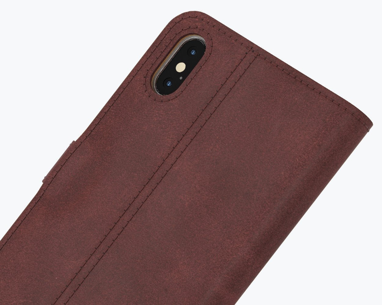 Apple iPhone X/XS - Vintage Leather Wallet (Almost Perfect) Plum Apple iPhone X/XS - Snakehive UK