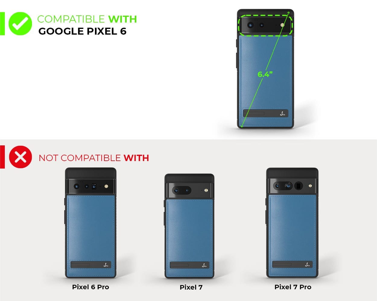 Google Pixel 6 - Metro Leather Case Ocean Blue - Snakehive UK