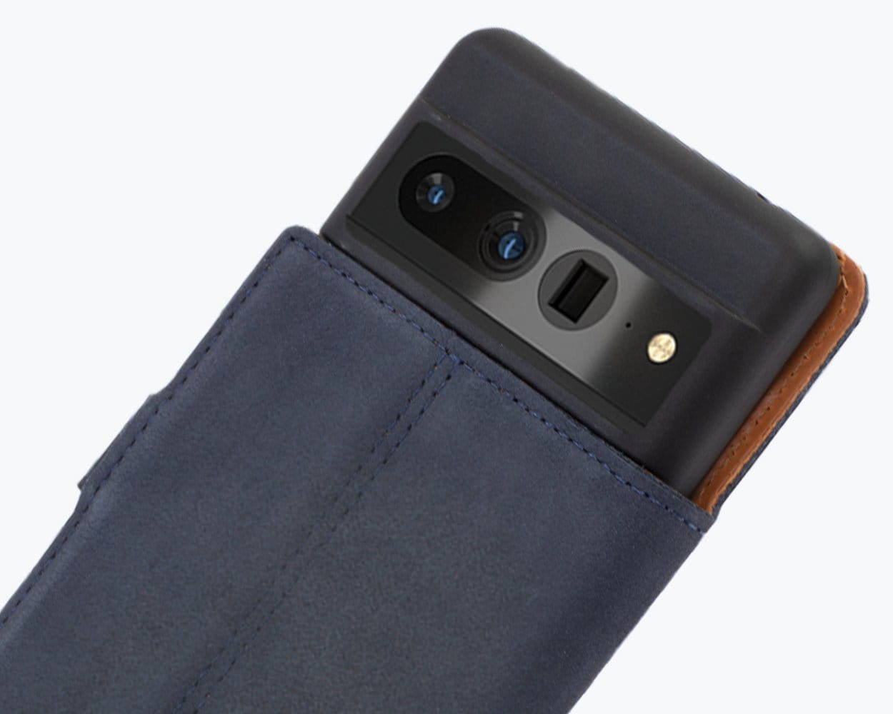 Google Pixel 6 Pro- Vintage Leather Wallet Chestnut Brown Google Pixel 6 Pro - Snakehive UK