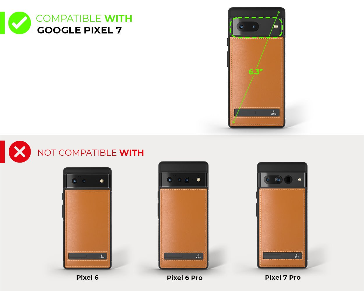Google Pixel 7 - Metro Leather Case Jet Black - Snakehive UK