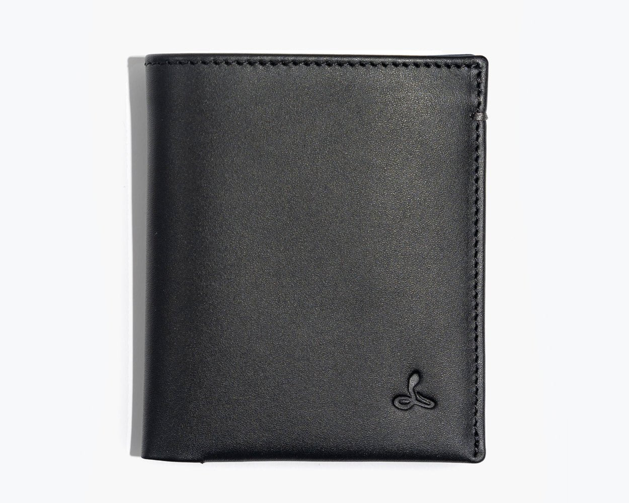 LEATHER BIFOLD WALLET - THE ESSENTIAL COLLECTION Black/Grey - Snakehive UK